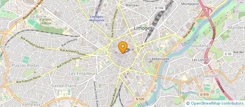 localisation de l'entreprise SCI DES DEUX SOEURS à LIMOGES