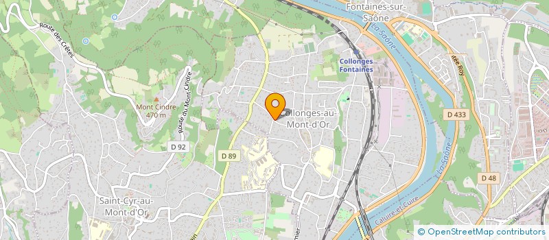 localisation de l'entreprise SCI DES DEUX STADES  COLLONGES-AU-MONT-D'OR