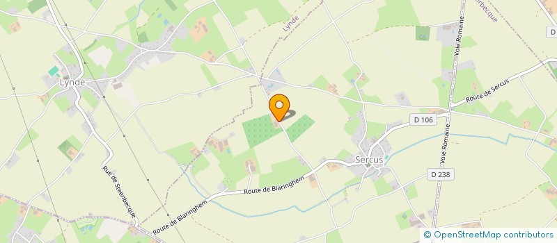localisation de l'entreprise SCI DES DEUX TILLEULS  SERCUS