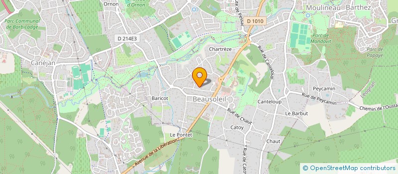 localisation de l'entreprise SCI DES DEUX TILLEULS  GRADIGNAN