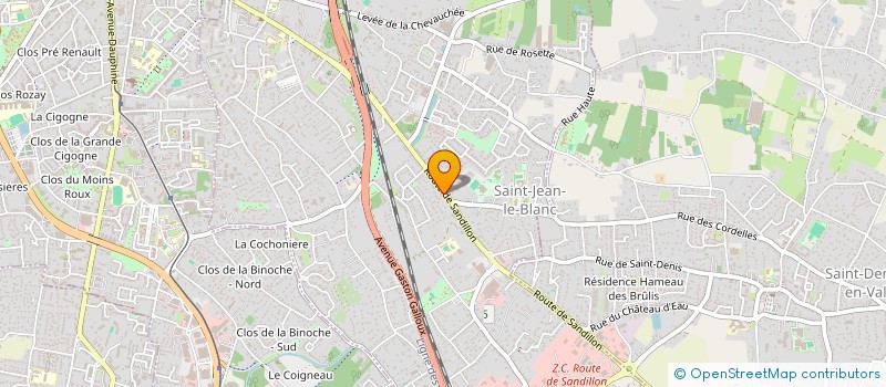 localisation de l'entreprise SCI DES DEUX TOURS  SAINT-JEAN-LE-BLANC