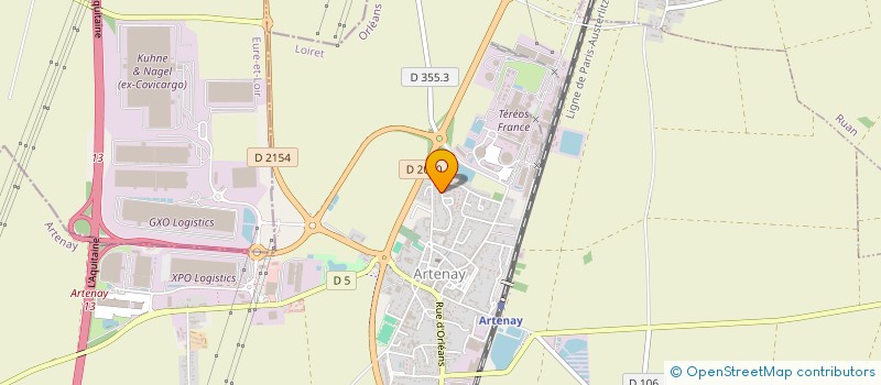 localisation de l'entreprise SCI DES DEUX TOURS  ARTENAY
