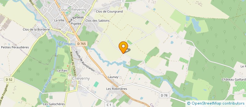 localisation de l'entreprise SCI DES DEUX TROIS SIECLES  COUR-CHEVERNY