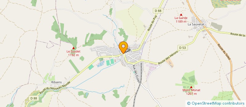 localisation de l'entreprise SCI DES DEUX VALLEES  LANDOS