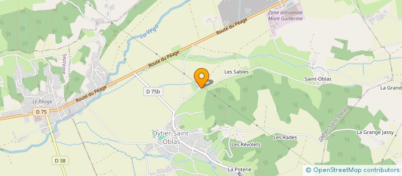 localisation de l'entreprise SCI DES DEUX VALLES  OYTIER-SAINT-OBLAS