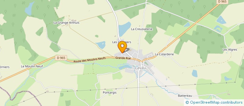 localisation de l'entreprise SCI DES DEUX VILLAGES  LAVAU