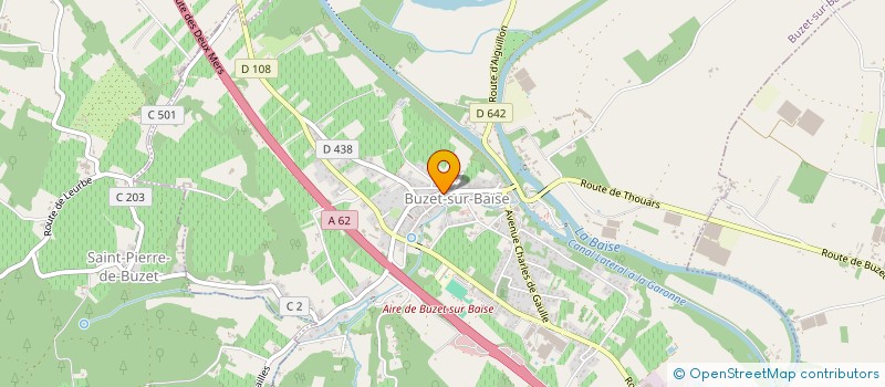 localisation de l'entreprise SCI DES DEUX VISAGES  BUZET-SUR-BAISE