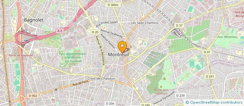 localisation de l'entreprise SCI DES DIABLOTS à MONTREUIL