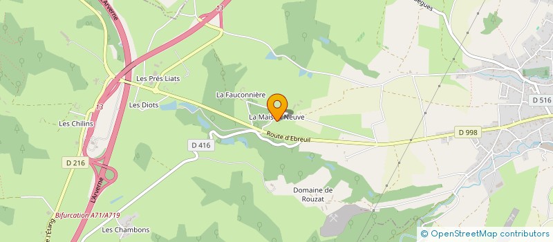 localisation de l'entreprise SCI DES DIAGOTS à GANNAT