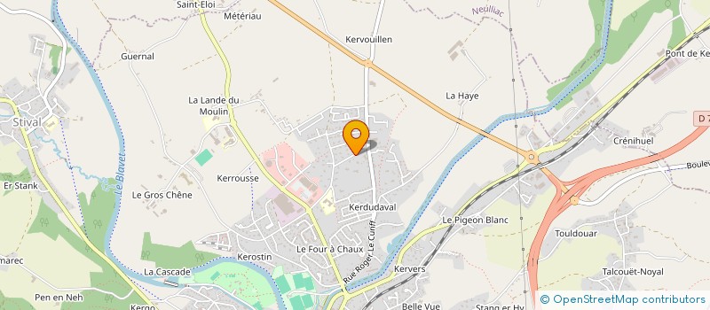 localisation de l'entreprise SCI DES DIGITALES  PONTIVY