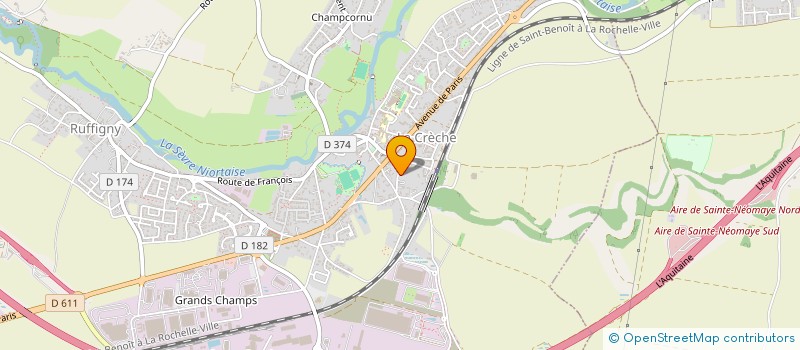 localisation de l'entreprise SCI DES DILIGENCES  LA CRECHE