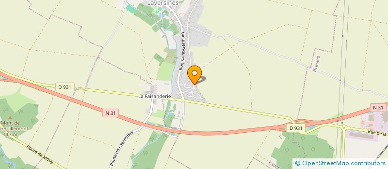 localisation de l'entreprise SCI DES DIMES  LAVERSINES