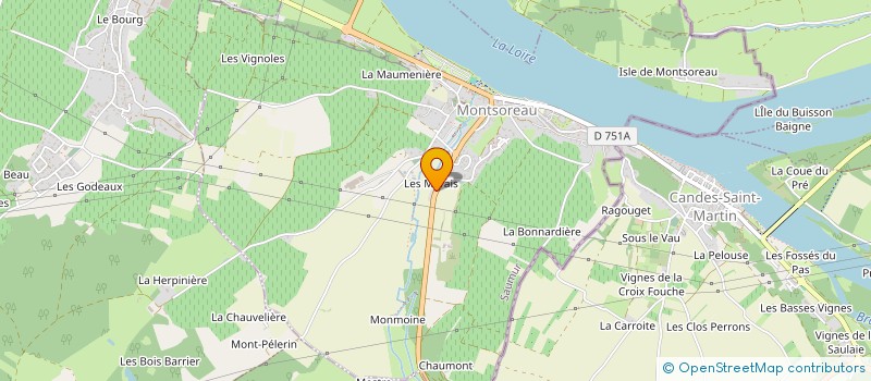 localisation de l'entreprise SCI DES DIX ABBESSES  MONTSOREAU