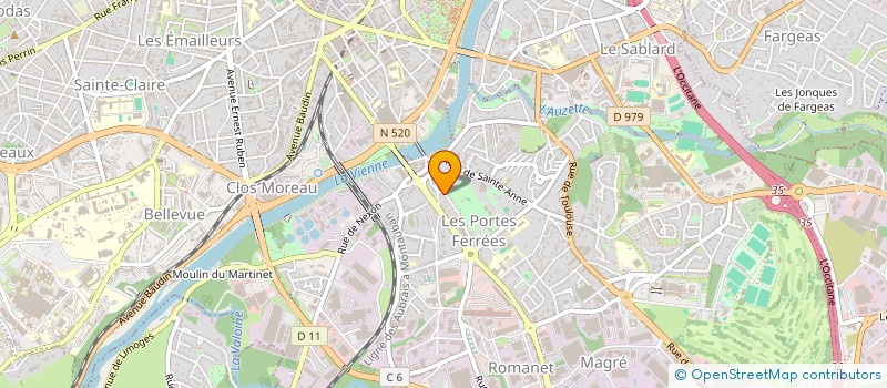 localisation de l'entreprise SCI DES DIX PORTES à LIMOGES