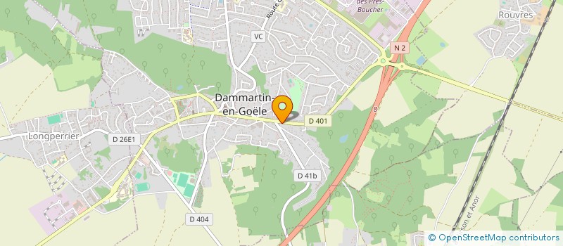 localisation de l'entreprise SCI DES DIX SABLONS  DAMMARTIN-EN-GOELE