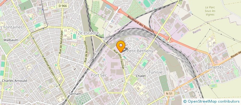 localisation de l'entreprise SCI DES DOCKS  BETHENY