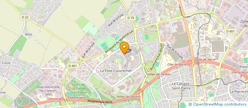 localisation de l'entreprise SCI DES DOCTEURS B. ET P. MARCILLAUD à CAEN