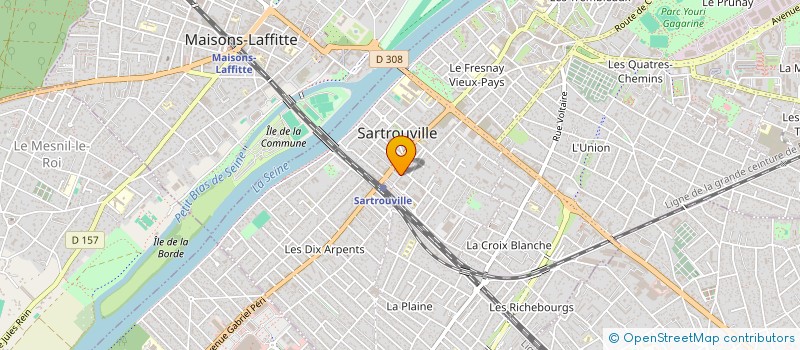 localisation de l'entreprise SCI DES DOCTEURS FORTERRE & LANFRANCONI  SARTROUVILLE