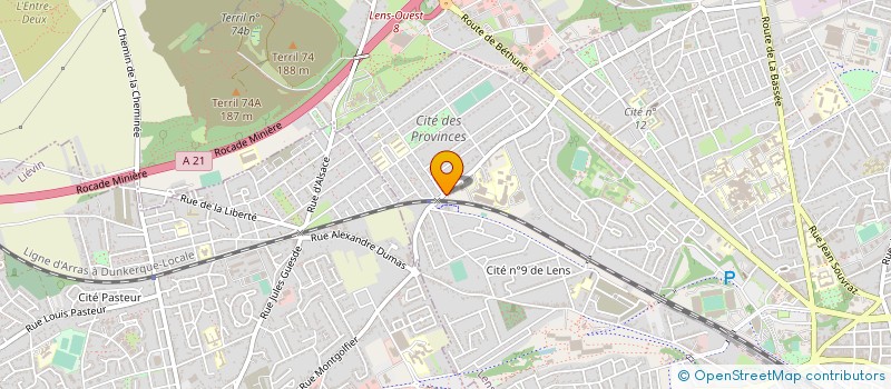 localisation de l'entreprise SCI DES DOCTEURS HOLLEBEQUE SIMON  LENS