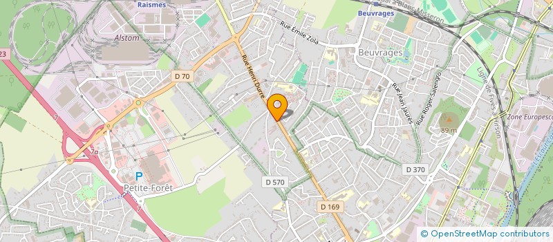 localisation de l'entreprise SCI DES DOCTEURS KRONEK, SFEIR ET FRANZONI  RAISMES