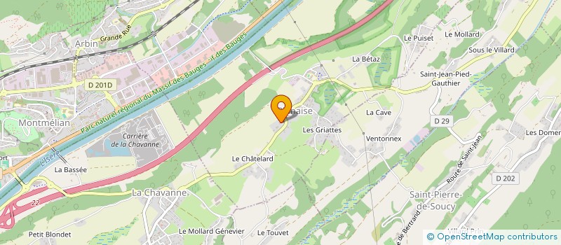 localisation de l'entreprise SCI DES DOCTEURS LAVERRE & AMOUDRY  MONTMELIAN