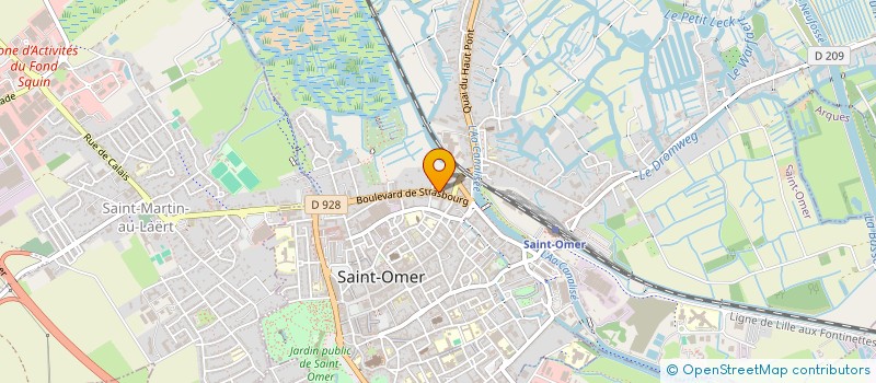 localisation de l'entreprise SCI DES DOCTEURS RICHARD ET BOILEAU  SAINT-OMER