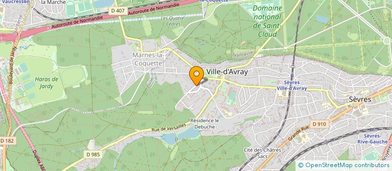 localisation de l'entreprise SCI DES DOCTEURS VACHEROT  VILLE-D'AVRAY