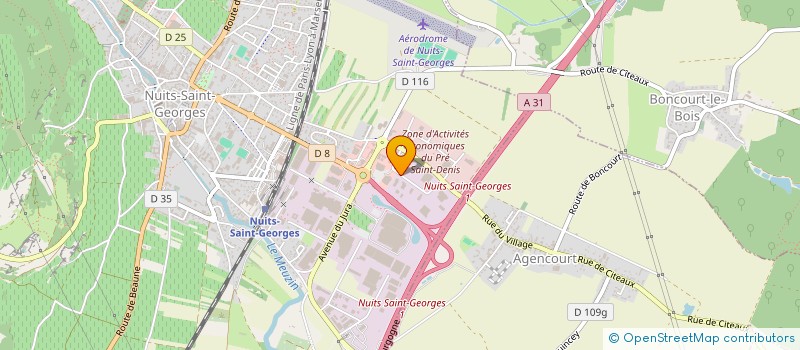 localisation de l'entreprise SCI DES DOMAINES VITICOLES à NUITS-SAINT-GEORGES