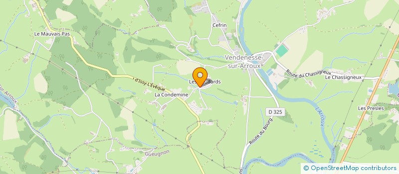 localisation de l'entreprise SCI DES DOMETS  VENDENESSE-SUR-ARROUX