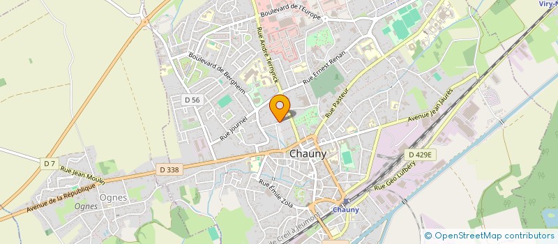 localisation de l'entreprise SCI DES DOUVES à CHAUNY