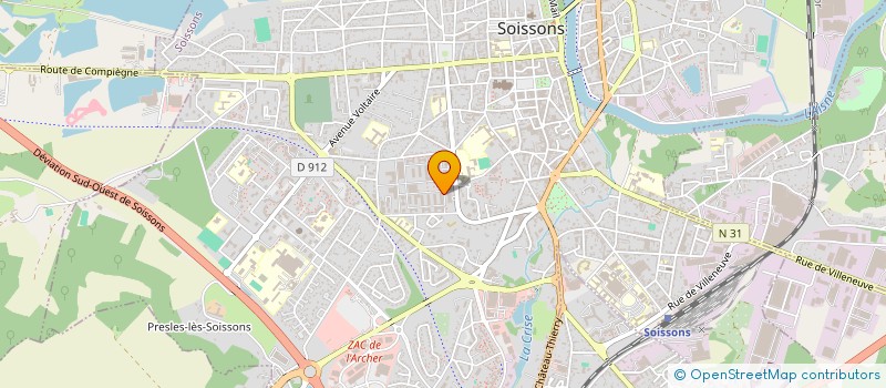 localisation de l'entreprise SCI DES DOUZE QUATRE à SOISSONS