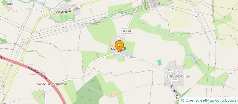 localisation de l'entreprise SCI DES DRAHES  SANRY LES VIGY