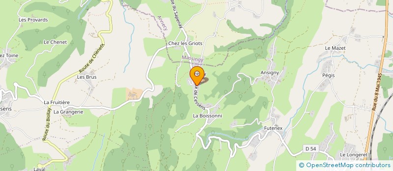 localisation de l'entreprise SCI DES DRESSY  ENTRELACS