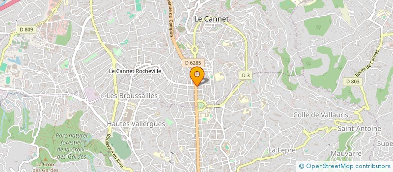 localisation de l'entreprise SCI DES DRS RAVIER ET SAUGET à LE CANNET