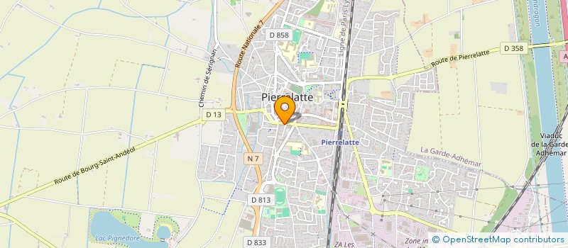 localisation de l'entreprise SCI DES DRUIDES à PIERRELATTE