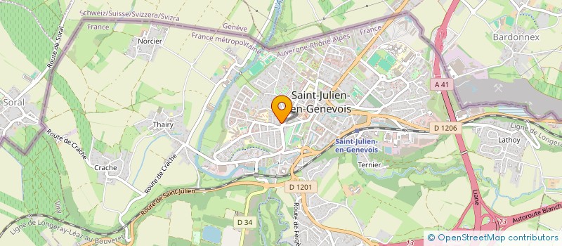 localisation de l'entreprise SCI DES DRUS  SAINT-JULIEN-EN-GENEVOIS