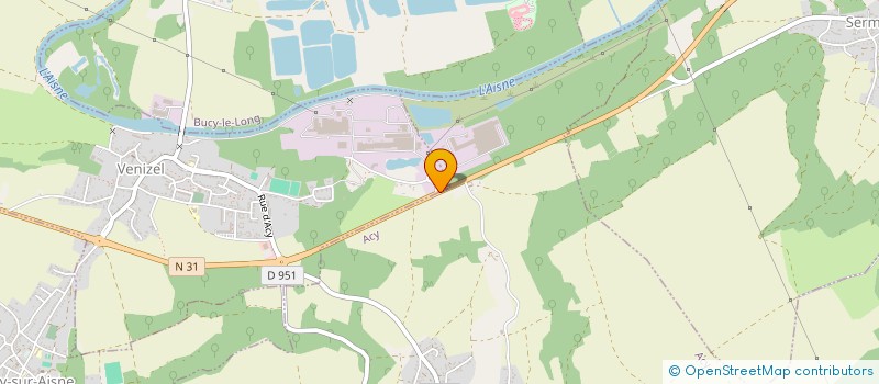 localisation de l'entreprise SCI DES DUDITLIEU DU MOULIN DU MONTJARD  ACY