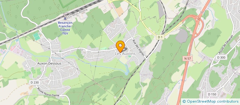 localisation de l'entreprise SCI DES DUKE  LES AUXONS