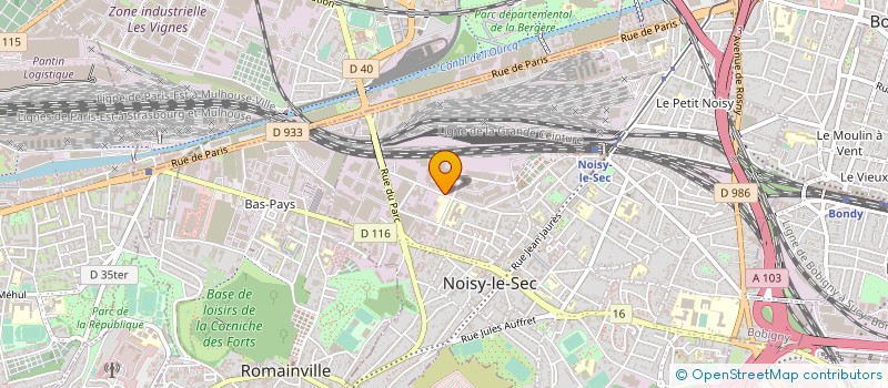 localisation de l'entreprise SCI DES DUNES à NOISY-LE-SEC