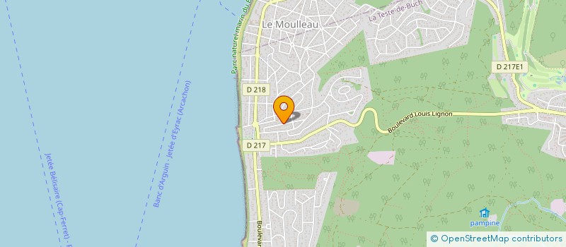 localisation de l'entreprise SCI DES DUNES à LA TESTE DE BUCH