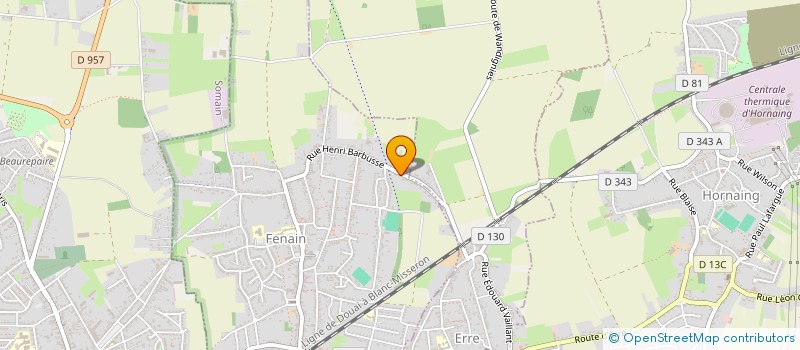 localisation de l'entreprise SCI DES DUNES  FENAIN