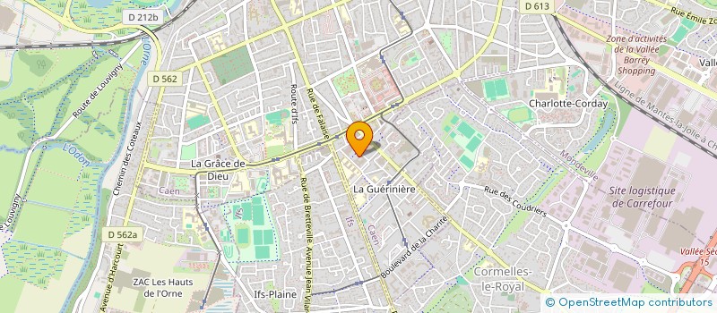 localisation de l'entreprise SCI DES DUNES à CAEN
