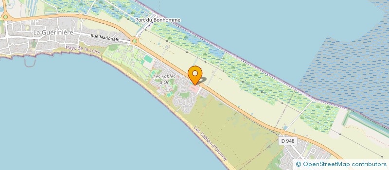 localisation de l'entreprise SCI DES DUNES  LA GUERINIERE