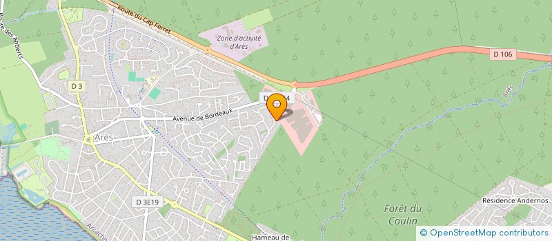 localisation de l'entreprise SCI DES DUNES VERTES  ARES