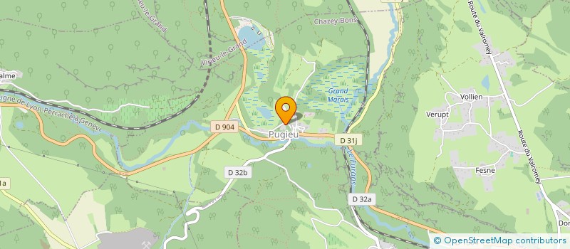 localisation de l'entreprise SCI DES EAUX à CHAZEY-BONS