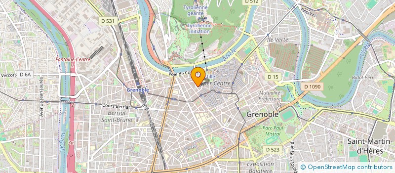 localisation de l'entreprise SCI DES EAUX à GRENOBLE