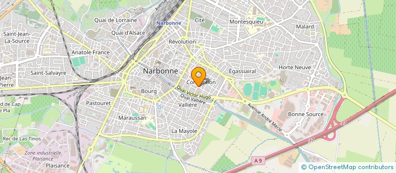 localisation de l'entreprise SCI DES EAUX-VIVES à NARBONNE