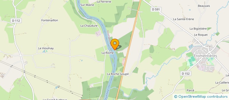 localisation de l'entreprise SCI DES EAUX VIVES  FROMENTIERES