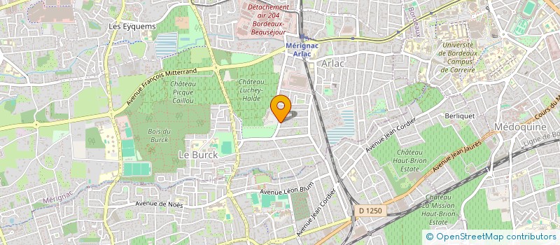 localisation de l'entreprise SCI DES EBENISTES  MERIGNAC