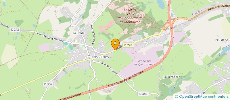 localisation de l'entreprise SCI DES ECLUSES à QUINSSAINES